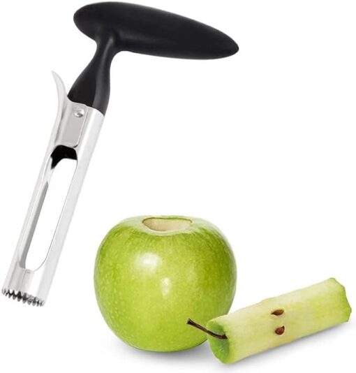 Vide Pomme,Vide-Pomme en Acier Inoxydable Corer Trancheuse Coupe-Fruits Dénoyauteur à Pomme Gadgets de Cuisine pour Maison Cuisine Poires Poivrons Honeycrisp Gala Lady Pommes