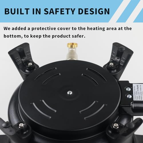 Melting Pot électrique de cire Pour la fabrication de bougies Pot antiadhésif de cire de soja de 7L avec bec à verser et contrôle de la température de pression sur bouton – Image 6