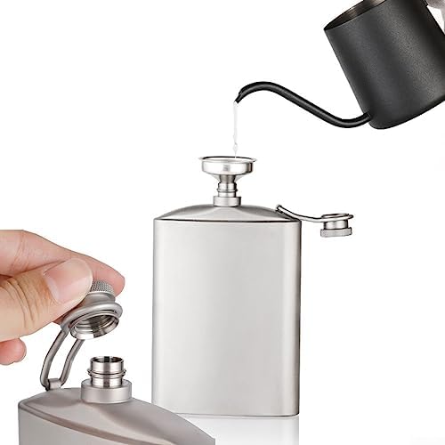 Flasque en titane, drapeau de hanche en titane portable, drapeau de sport en titane pur pour camping, randonnée, randonnée 260 ml – Image 6