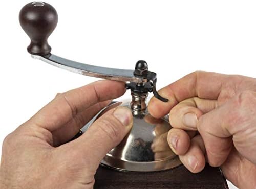 Peugeot Nostalgie Moulin à café Manuel Style Ancien, Mouture réglable, Couleur : Chocolat, Taille : 21 cm, Matière : Bois et INOX, 841-1 Noyer – Image 3