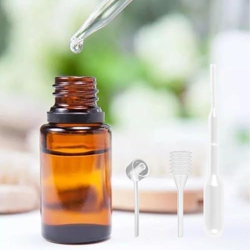 MUNSKT 10 Pièces Petit Entonnoir en Aluminium, Compte-gouttes en Plastique, Distributeur en Plastique pour le Remplissage de Bouteilles d'Huile Essentielle, de Poudre Pailletée,d'Artisanat et de Sable – Image 6