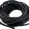 The Bead Shop Cordon en coton ciré pour fabrication de bracelets, colliers et bijoux - Noir - 1 mm x 5 m - Pour Shamballa macramé