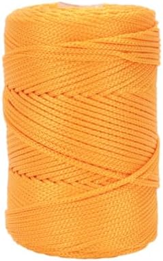 WNDUOKXH Fils à Crochet tricotés Creux en Polyester, Cordon épais pour l'artisanat de Bricolage, Fils à Crochet Creux pour Bricolage, Large Application, Kaki Clair – Image 22