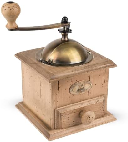 Peugeot Nostalgie Moulin à café Manuel Style Ancien, Mouture réglable, Couleur : Chocolat, Taille : 21 cm, Matière : Bois et INOX, 841-1 Noyer – Image 10
