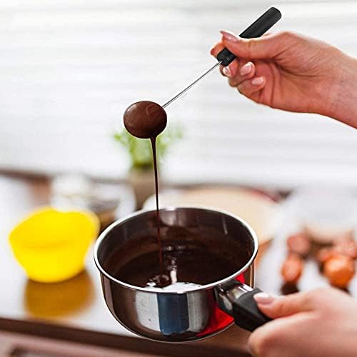 LATRAT Lot de 5 fourchettes à fondue en acier inoxydable - Embouts pour fruits - Fourchette de plongée pour chocolats et truffes - Pour faire des chocolats faits à la main – Image 5
