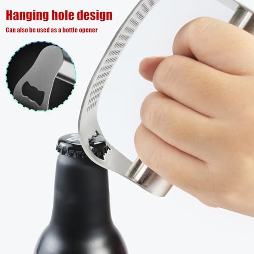 Mino Plus Presse-ail,coupe ail inox,Garlic Press Rocker Crusher,Éplucheur d'ail professionnel,Concasseur à ail avec Outil Éplucheur en silicone (2 pièce) – Image 6