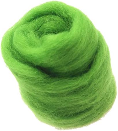 SM SunniMix Laine Cardée à Feutrer, Kit Feutrage Aiguille DIY Peluches Cadeau pour Enfant, Jaune foncé – Image 10