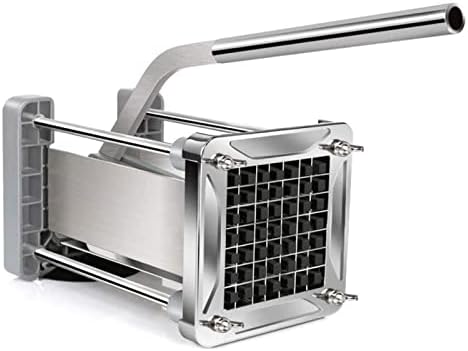 Sopito Coupe Frite, Coupe Frites Manuel en INOX Antidérapant Coupe Frite Professionnel avec Lames de 9x9mm, Idéal pour Pommes de Terre et Légumes