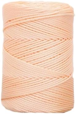 WNDUOKXH Fils à Crochet tricotés Creux en Polyester, Cordon épais pour l'artisanat de Bricolage, Fils à Crochet Creux pour Bricolage, Large Application, Kaki Clair – Image 21