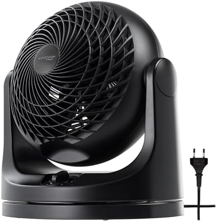 Iris Ohyama, Woozoo Ventilateur de Table, 23m², Inclinaison verticale à 360°, Blanc, 3 Vitesses, Silencieux, Portable, Idéal pour Chambre, Cuisine, Refroidisseur d'air, Puissant, PCF-HE18 – Image 11