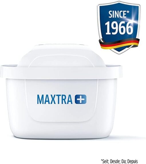 BRITA Pack de 12 filtres MAXTRA+, réduit le calcaire, le chlore, le plomb et autres impuretés pour une eau du robinet plus pure, sans BPA – Image 2