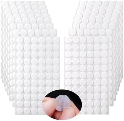 Scratch Autocollant 20mm, 600 Pcs Pastille Scratch Autocollant Crochets et Boucles, Scratch Autocollant Double Face Rond Blanc, Autocollantes Points pour DIY, Artisanat etc. (20mm 300 Paires) – Image 12