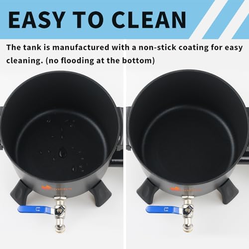 Melting Pot électrique de cire Pour la fabrication de bougies Pot antiadhésif de cire de soja de 7L avec bec à verser et contrôle de la température de pression sur bouton – Image 5