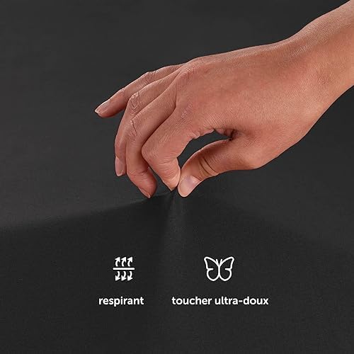 Blumtal Drap Housse 160 x 200 cm en Microfibre - Drap Housse 160x200 cm certifié Oeko-TEX - Housse Matelas 160x200 - Housse de Matelas 160x200 - Drap House 160 x200 - Drap-Housse 160x200 cm Gris – Image 6