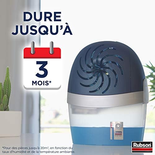 Rubson AERO 360° Absorbeur d'humidité pour pièce de 20 m², déshumidificateur d'air efficace, anti odeur & anti moisissure, inclus 1 recharge neutre 450 g - Packaging renforcé, envoi en toute sécurité – Image 6