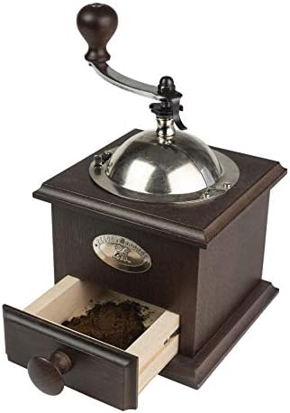 Peugeot Nostalgie Moulin à café Manuel Style Ancien, Mouture réglable, Couleur : Chocolat, Taille : 21 cm, Matière : Bois et INOX, 841-1 Noyer – Image 5
