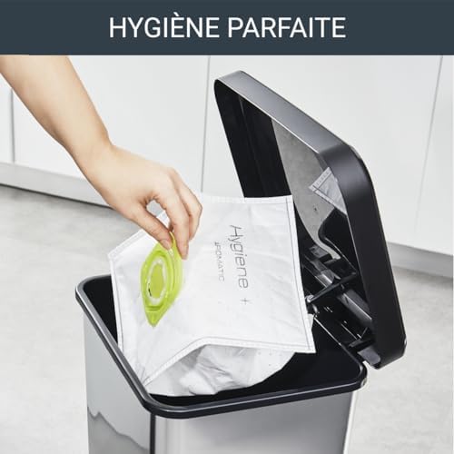 Rowenta Lot de 4 sacs aspirateur Hygiène+ Aromatic Fleur de cotton, Compatibles aves les aspirateurs traineaux, Très résistants, Haut pouvoir filtrant ZR200920, Blanc – Image 5