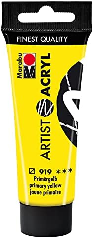 Marabu Artist 12200055970 - Acrylique blanc titane 970, 22 ml, peinture acrylique fine de qualité artistique, à base d'eau, consistance pâte, hautement pigmentée, très bonne brillance et opacité – Image 17