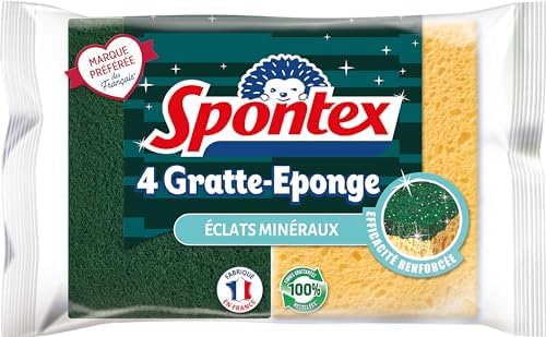 Spontex - Gratte-Eponge Stop-Graisse - 2 éponges grattantes vertes protection anti-graisse – Image 17