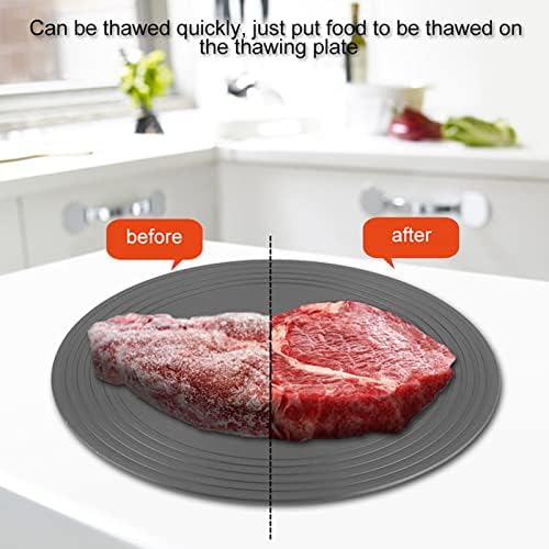 Plaque Diffuseur de Chaleur, Plateau de Dégivrage de Plaque à Induction en Aluminium Plaques de Décongélation Réchaud à Gaz Antidérapant Conducteur Thermique pour la Cuisine à Domicile(Diameter 24cm) – Image 4