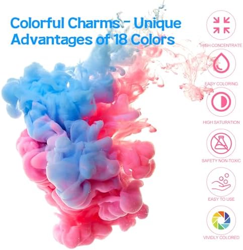 VIDA ROSA Pigments liquides pour résine époxy très concentrés - Colorant solide pour résine époxy - 18 couleurs - Pour loisirs créatifs en résine, bijoux en résine (10 ml chacun) – Image 4