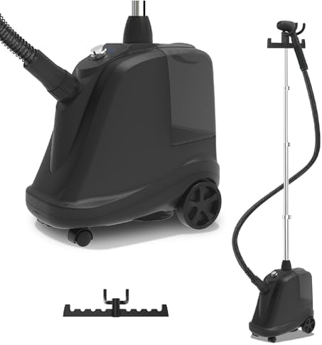 STEAMONE - Defroisseur Vapeur Vertical - Steamer Puissant 2000W - Qualité Professionnelle - Fer à Repasser - Grand Réservoir 3,5L - Accessoires inclus - Cable de 2,5m - Entreprise Française - T2000B