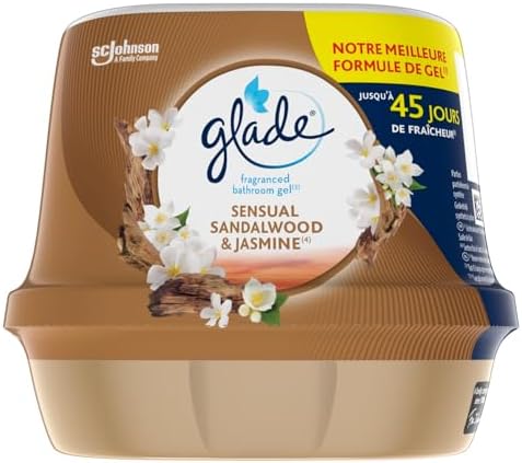 Glade Gel Premium - Désodorisant infusé aux Huiles Essentielles pour Toilette Et Salle de Bain - Luscious Cherry & Peony - 45 Jours de Parfum – Image 10