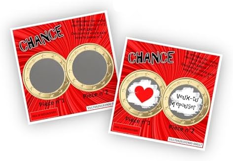 Carte à gratter personnalisable - Message au choix - Annonce originale grossesse ou événement - Modèle ticket de jeu Chance (Dégradé violet et bleu) – Image 18