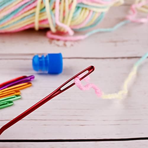 Réparation Aiguilles à Coudre, Grosse Aiguille Coudre et Aiguilles à Tapisserie géantes avec Bouteille Transparente pour Le Crochet Darning Perlant Quilting Tisser Artisanat, Total 8 Pcs – Image 3