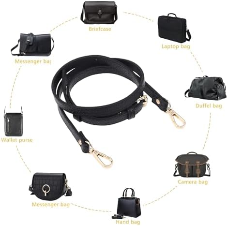 Csirnto Sangle Réglable pour Bandoulière Bandouliere pour Sac Sangles de Remplacement pour Sacs à Main Sac à Main Anse de Sac Sangle Sac Bandouliere Anse pour Sac à Main Remplacement Cuir – Image 4