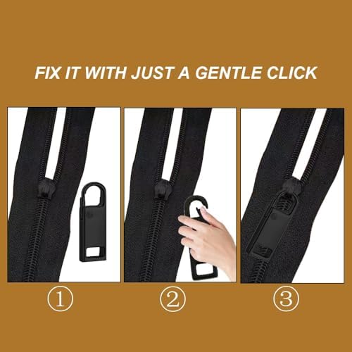 Tirettes de Réparation Fermeture Eclair, 12 Pcs Métal Zipper Pull, Métal Zipper Pull amovible, Tirette Fermeture Eclair Remplacement, Pour Porte Monnaie, Vêtements, Jeans, Valises – Image 3