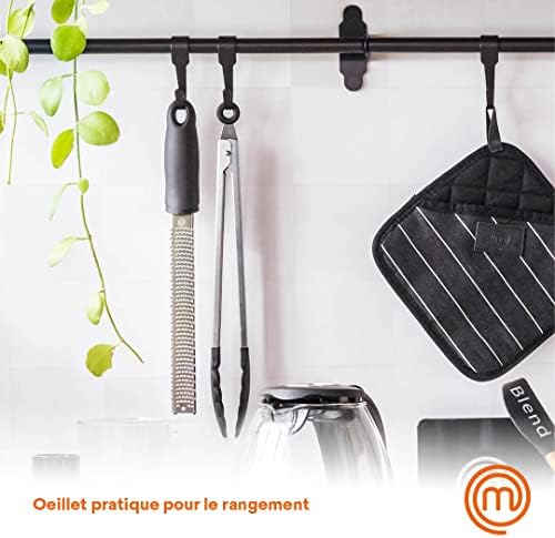 MasterChef Zesteur d'Agrumes & Râpe à Fromage Manuelle, Râpe Fine pour Parmesan, Citron, Coconut, Muscade, Chocolat et plus, 34,5cm, Lames Tranchante en Acier Inoxydable – Image 5