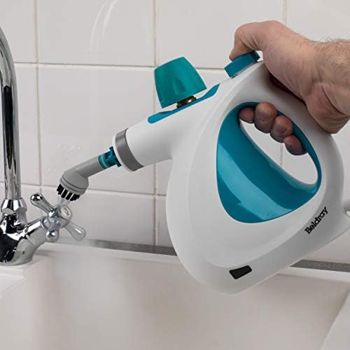 Beldray Nettoyeur Vapeur à Main 10-en-1 , Prise EU, Nettoyeur Vapeur 1000W Multifonctionnel, Réservoir d'Eau de 250ml, Accessoires Nettoyage pour Rideaux, Salle de Bain, Cuisine & Plus, BEL0701TQN-VDE – Image 4