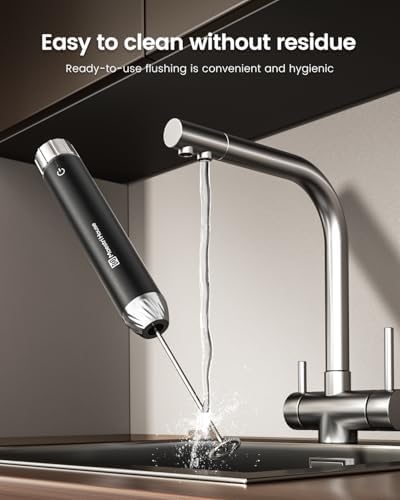 Maestri House Mousseur à Lait Rechargeable, Réglage de la Vitesse en Continu, Mousseur a Lait Café au Latte Premium électrique, Cappuccino au Chocolat Chaud Matcha – Image 6