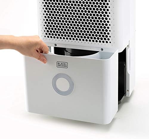 BLACK+DECKER BXDH12E - Déshumidificateur 12L, Jusqu'à 25m2, Fonction séchage, 2 vitesses, 1,8L, Programmable 24h/24, Réfrigérant écologique R290, Poignée de transport, Filtre amovible et lavable – Image 2