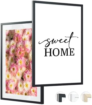 edihome, Cadre Photo A3, (1 Unité), 29,7 x 42, en Bois, Laminé Acrylique, pour Diplôme Universitaires, Mural, Décoration de Salon (Noir, 1 unité) – Image 9