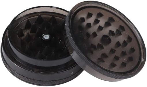 Grinder/Crusher | 3 pièces | Plastique | 60 mm | Utilisation de produits du tabac (noir) – Image 7