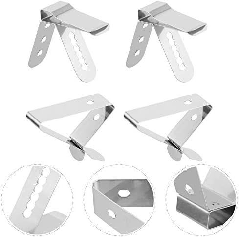 4 Pièces Clip De Fixation Du Thermomètre Clip De Grille En Métal Clip Porte-Gobelet Porte- De Température Pince De Température Fixation Grill Porte-Thermomètre Travail – Image 7