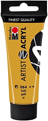 Marabu Artist 12200055970 - Acrylique blanc titane 970, 22 ml, peinture acrylique fine de qualité artistique, à base d'eau, consistance pâte, hautement pigmentée, très bonne brillance et opacité – Image 35