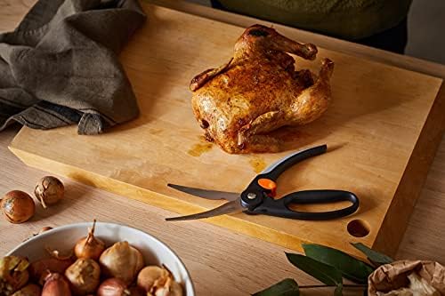 Fiskars Cisaille à volaille, Longueur totale: 25 cm, Acier/Plastique, Functional Form, 1003033, Noir/Gris/Orange – Image 5