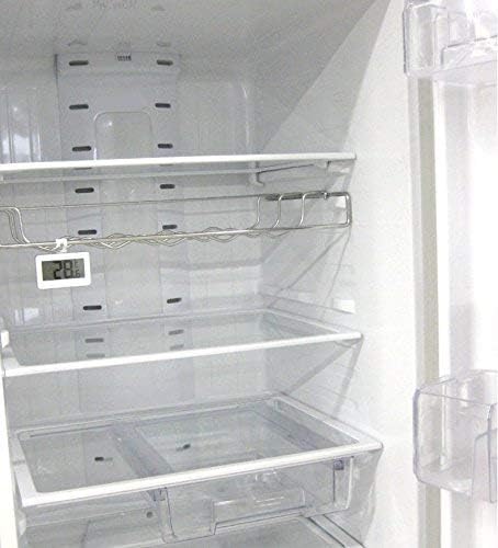 Thermomètre pour réfrigérateur Thermomètre numérique pour réfrigérateur LCD Moniteur pour thermomètre numérique avec congélateur Triple système d'accroche:crochet,support,magnétique【Blanc】 – Image 5
