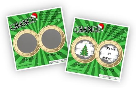 Carte à gratter personnalisable - Message au choix - Annonce originale grossesse ou événement - Modèle ticket de jeu Chance (Dégradé violet et bleu) – Image 23