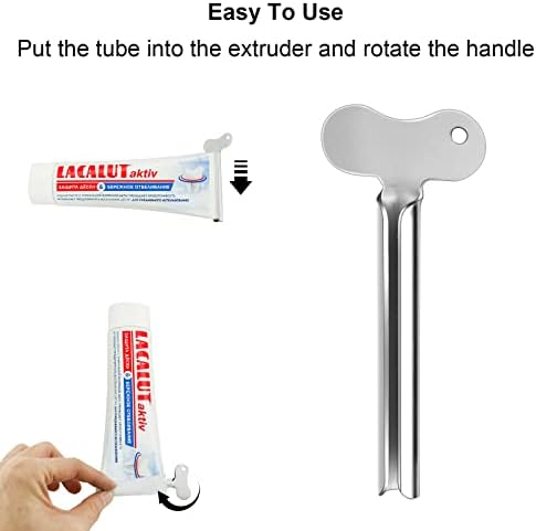 UKOFEW 3 pièces Presse Tubes Dentifrices, Presse Tubes, Presse Tube Metal, Très Pratique, pour Crème pour Les Mains, Dentifrice, Pigments Et Moutarde Tubular Goods – Image 4