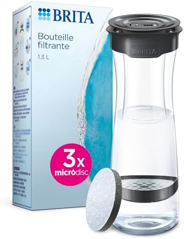 BRITA Bouteille filtrante Blanche graphite x3 filtres MicroDisc incl - réduit le chlore, certains PFAS, pesticides, herbicides et hormones, Préserve les minéraux tels que le calcium et le magnésium – Image 15
