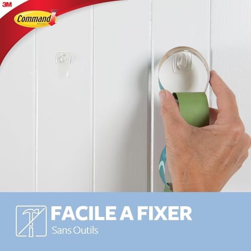 Command Mini crochet transparent avec bandes transparentes 17006CLRFGN – Image 3