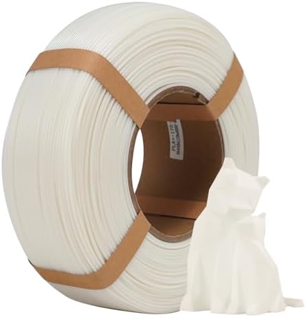 eSUN Filament PLA+ Refill 1.75mm, Recharge PLA Plus Filament d'Impression Sans Bobine, Précision Dimensionnelle +/- 0.03mm, 1KG (2.2 LBS) pour Imprimantes 3D,Blanc