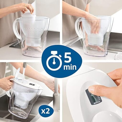 BRITA Pack de 12 filtres MAXTRA+, réduit le calcaire, le chlore, le plomb et autres impuretés pour une eau du robinet plus pure, sans BPA – Image 6