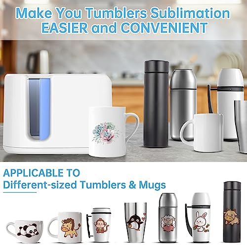 BNGXR 3pcs Silicone Mug Wrap, Mug Press Silicone Wrap, Ébauches de Sublimation Presse pour Tasses Machine à Sublimer les Tasses Machine à Presser les Tasses (avec gants) – Image 3