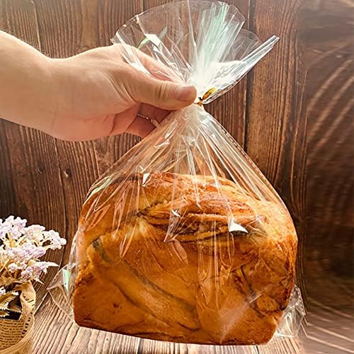Sac Plastique Transparent 100pcs 8x12cm,avec Liens Torsadés 100 pcs,Sachet Cellophane Sachet Transparent Cadeau pour Emballage cadeau de fête, Cadeaux de mariage, Cadeaux d'anniversaire pour enfants – Image 3