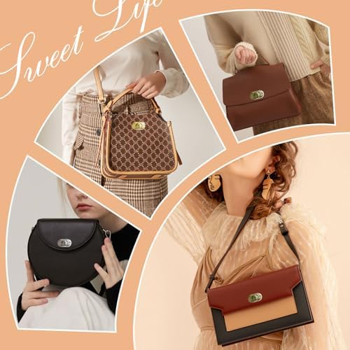 Aweisile 15 Sets Fermoir Tourniquet Fermoir Sac Fermoirs Verrouillage Twist Fermoir Sac à Main Serrures Turn Locks pour Le Bricolage Artisanat en Cuir Sac à Main Sac Matériel – Image 6